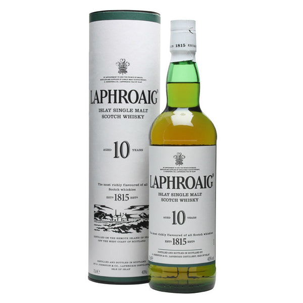 Laphroaig 10 Years Islay Single Malt Scotch Whisky - Grain & Vine | Natural Wines, Rare Bourbon and Tequila Collection