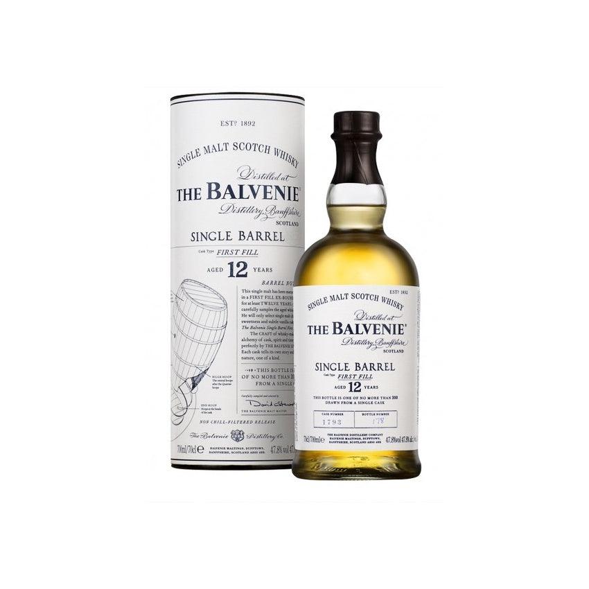 The Balvenie 12 Years First Fill Single Barrel Scotch Whisky - Grain & Vine | Natural Wines, Rare Bourbon and Tequila Collection