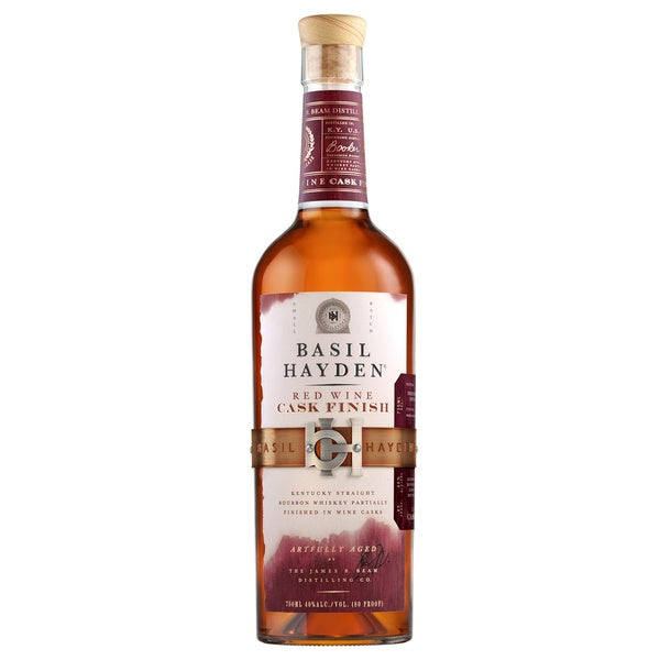 Basil Hayden Red Wine Cask Finish Kentucky Straight Bourbon Whiskey - Grain & Vine | Natural Wines, Rare Bourbon and Tequila Collection