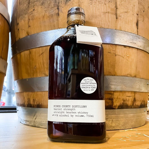 Kings County Distillery Breaking Bourbon " I Love NY Bourbon" Pick Barrel Strength Straight Bourbon Whiskey - Grain & Vine | Natural Wines, Rare Bourbon and Tequila Collection
