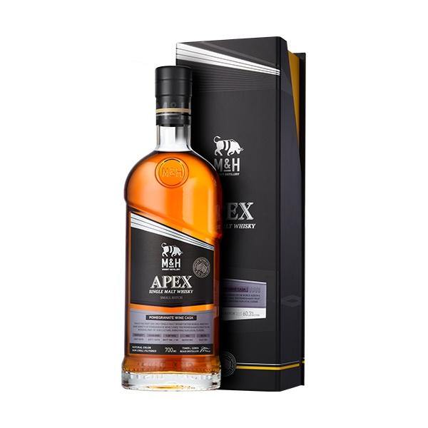 M&H Distillery "APEX" Pomegranate Wine Cask Small Batch Single Malt Whisky - Grain & Vine | Natural Wines, Rare Bourbon and Tequila Collection