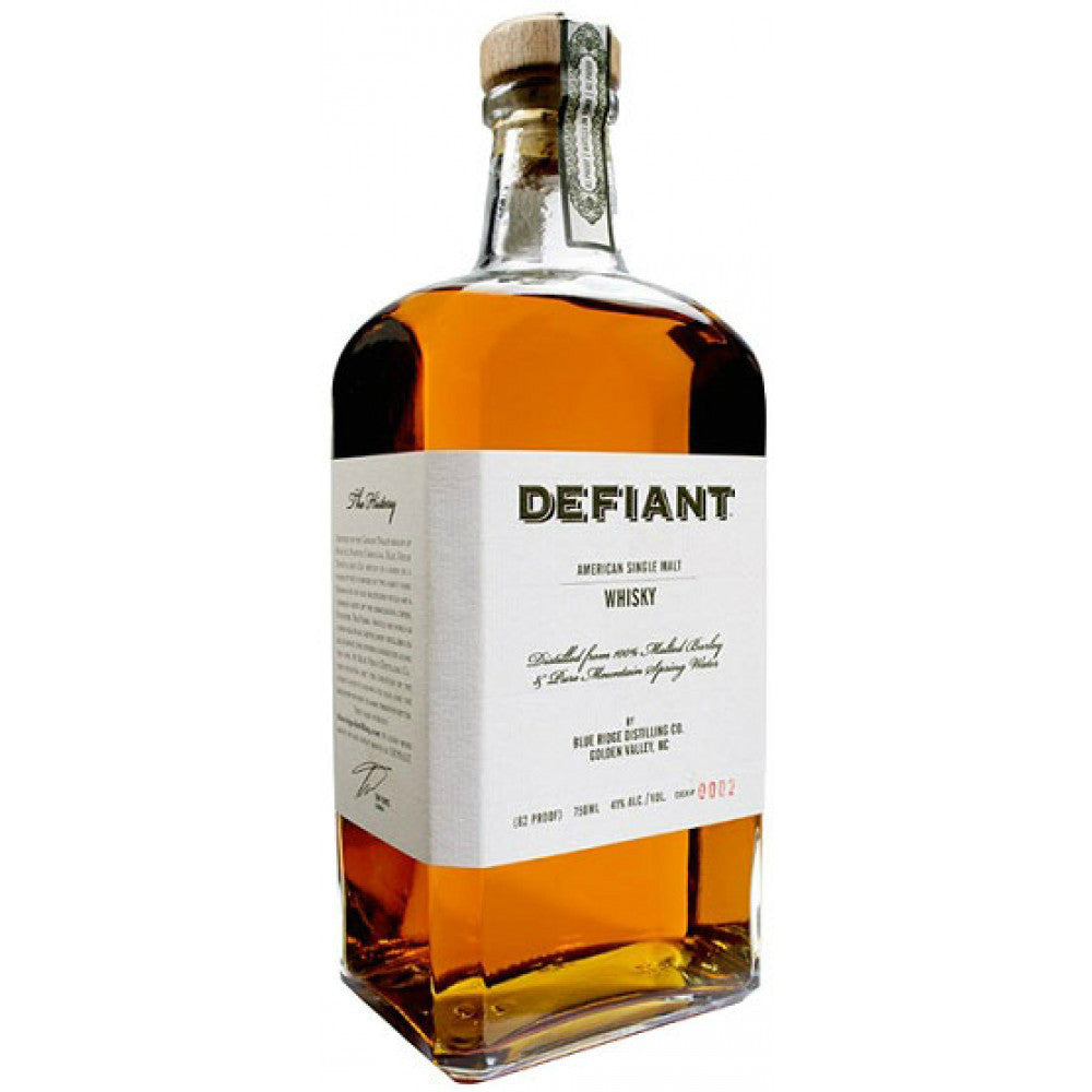 Defiant American Single Malt Whisky - Grain & Vine | Natural Wines, Rare Bourbon and Tequila Collection