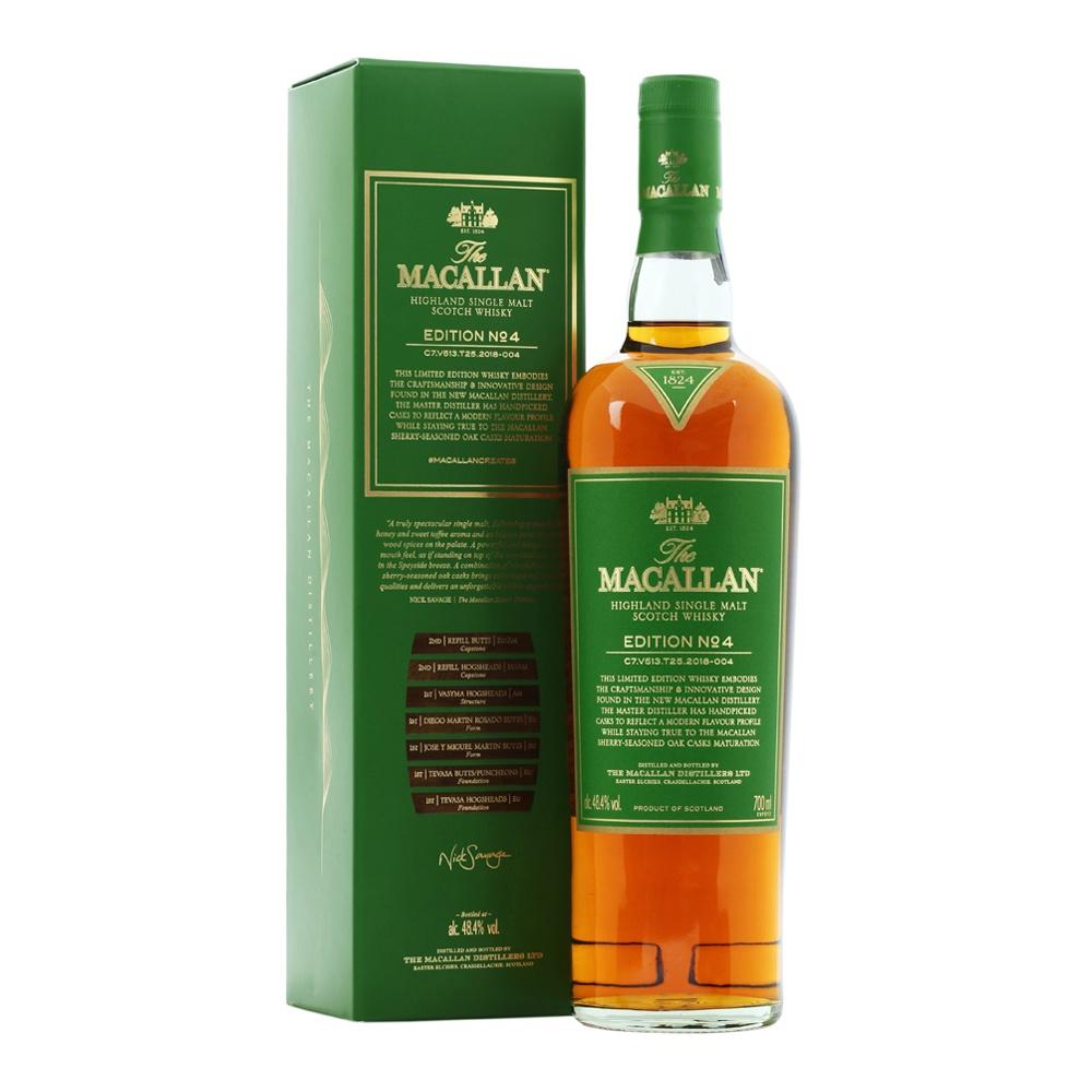 The Macallan Edition N#4 Highland Single Malt Scotch Whisky - Grain & Vine | Natural Wines, Rare Bourbon and Tequila Collection