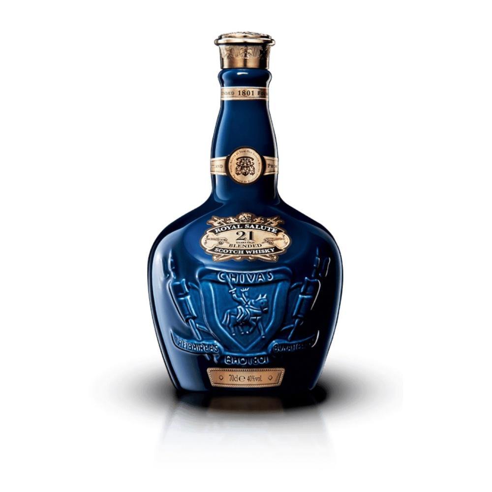 14419 CHIVAS ROYAL SALUTE 21年 シーバス ロイヤル サルート 赤ボトル スコッチウイスキー 陶器ボトル 古酒 巾着袋  未開栓(スコッチ)｜売買されたオークション情報、yahooの商品情報をアーカイブ公 食品、飲料