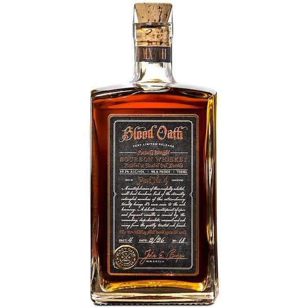 Blood Oath Pact No.4 Kentucky Straight Bourbon Whiskey - Grain & Vine | Natural Wines, Rare Bourbon and Tequila Collection