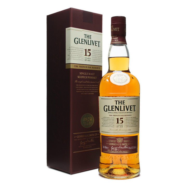 The Glenlivet 15 Years Single Malt Scotch Whisky - Grain & Vine | Natural Wines, Rare Bourbon and Tequila Collection