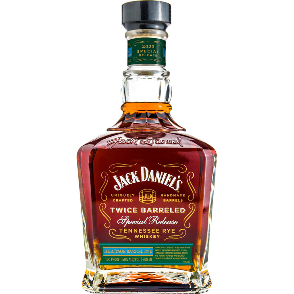 Jack Daniel's Twice Barreled Heritage Barrel Rye Special Released Tennessee Rye Whiskey