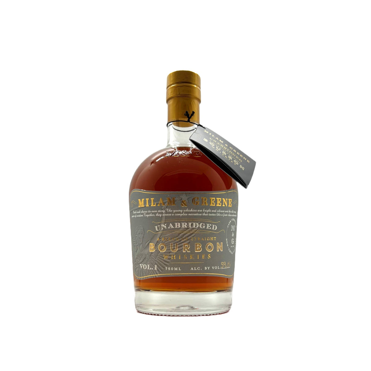 Milam & Greene Unabridged A Blend of Straight Bourbon Whiskies - Grain & Vine | Natural Wines, Rare Bourbon and Tequila Collection