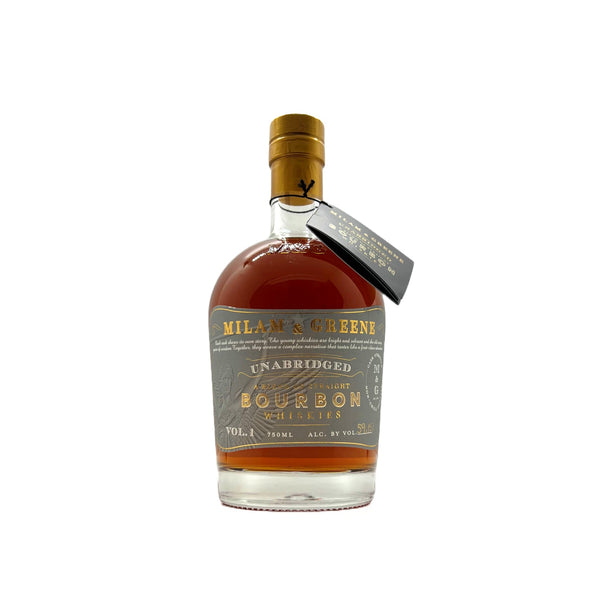 Milam & Greene Unabridged A Blend of Straight Bourbon Whiskies - Grain & Vine | Natural Wines, Rare Bourbon and Tequila Collection