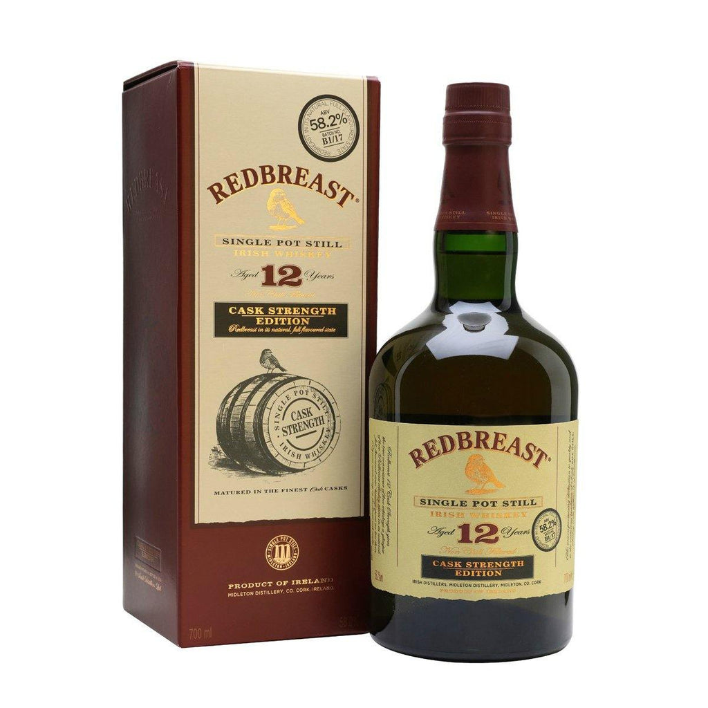 Redbreast Single Pot Still 12 Year Old Cask Strength Edition Irish Whiskey - Grain & Vine | Natural Wines, Rare Bourbon and Tequila Collection