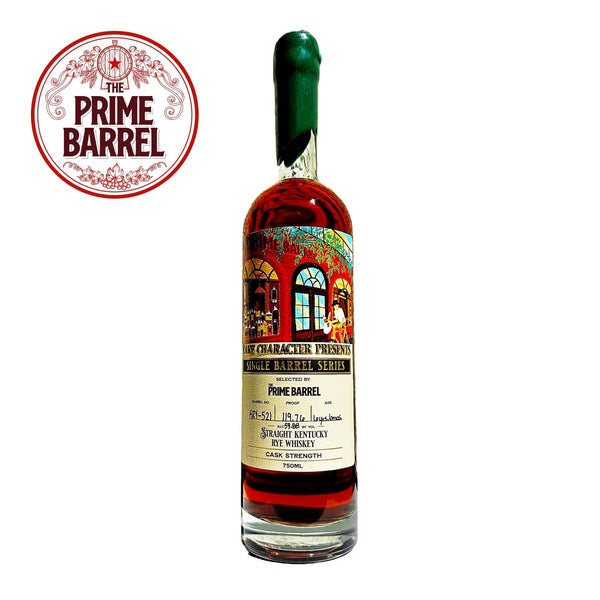 Rare Character "Prime Charact-rye Concotion " 6 year Kentucky Straight Rye Whiskey The Prime Barrel Pick #58 - Grain & Vine | Natural Wines, Rare Bourbon and Tequila Collection